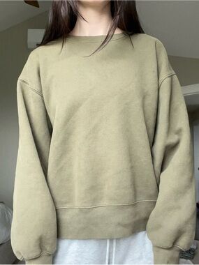 Olive green TNA sweatshirt